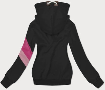 Damska bluza z kapturem czarna (2301)