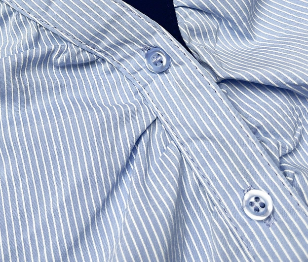 Bluzka body w paski jasnoniebieska (AWT0213)