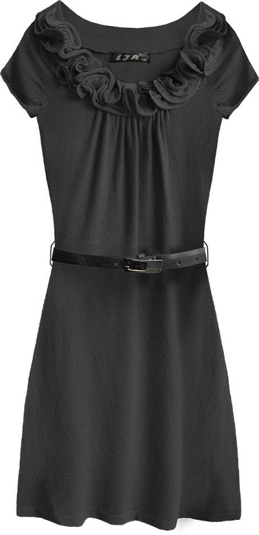 SWETERKOWA SUKIENKA MINI CZARNA (1520)