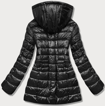 Przejściowa kurtka damska plus size czarna (7724plus)