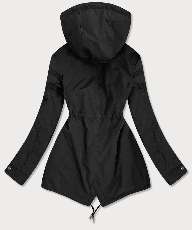 DWUSTRONNA KURTKA DAMSKA CZARNO-BIAŁA (W507BIG)