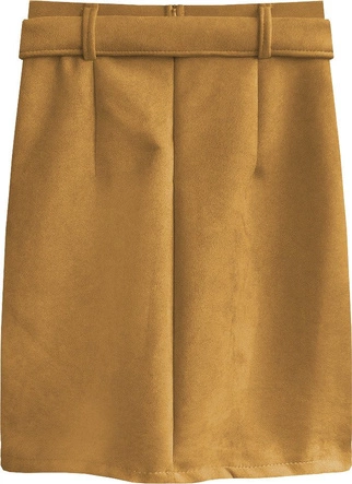 DRAPOWANA SPÓDNICA JASNOBRĄZOWA (527ART)