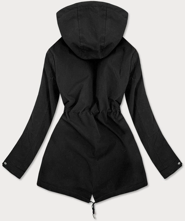 DWUSTRONNA KURTKA DAMSKA CZARNO-KARMELOWA (W505)