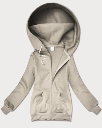 Rozpinana bluza damska z kapturem S'West beżowa (B-12#)