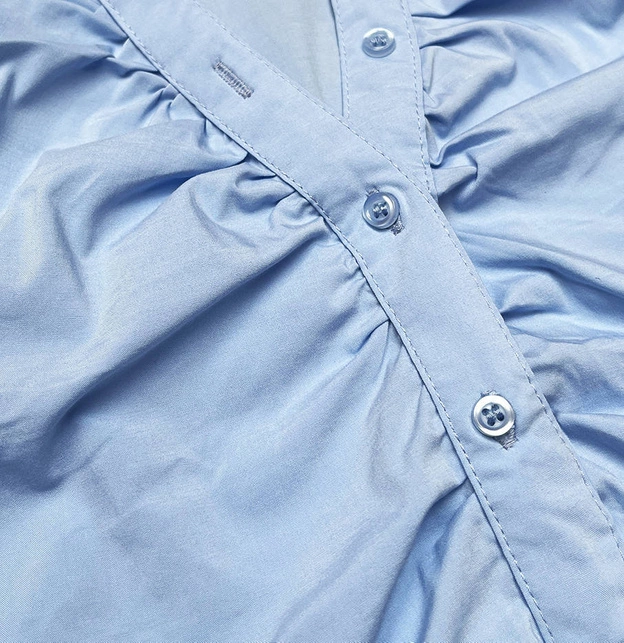 Bluzka koszulowa body niebieska (SSD16282D)