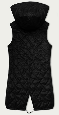 Pikowana kamizelka z kapturem S'West czarna (B8339-1)