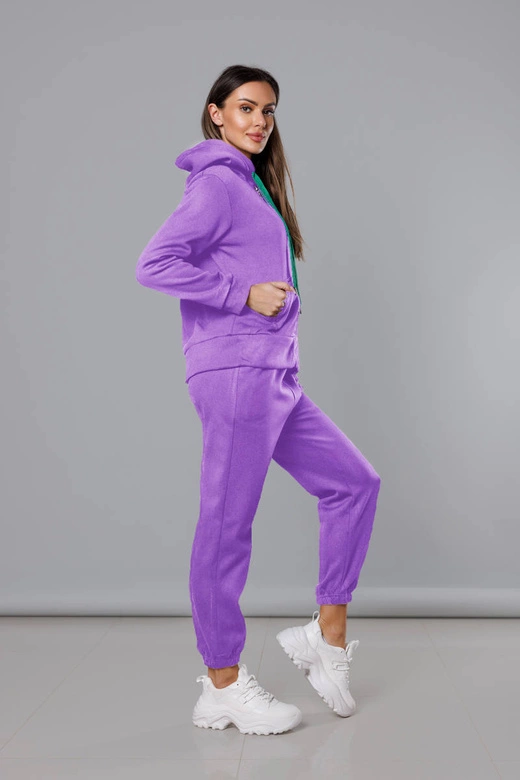 KOMPLET DRESOWY DAMSKI FIOLETOWY (YP-1138)