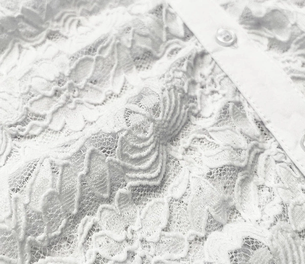 Koronkowa bluzka damska ecru (WH16129)