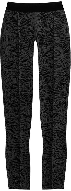 BŁYSZCZĄCE LEGGINSY W ZWIERZĘCY WZÓR CZARNE (318/2ART)