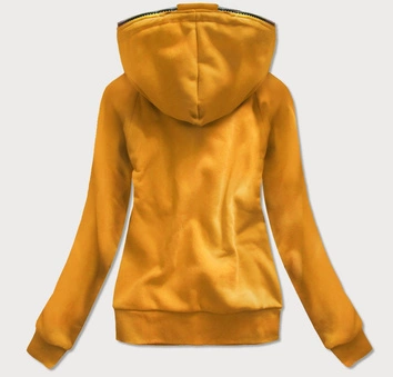 BLUZA Z KAPTUREM ŻÓŁTA (X525X)