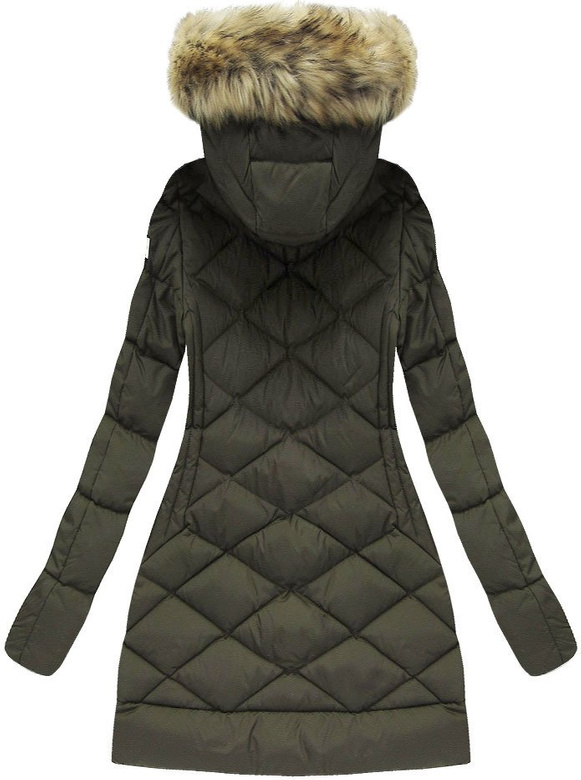 KURTKA ZIMOWA Z KAPTUREM KHAKI (M-08)