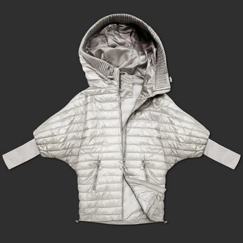 Damska kurtka nietoperz Minority ecru (P3-6913-12)