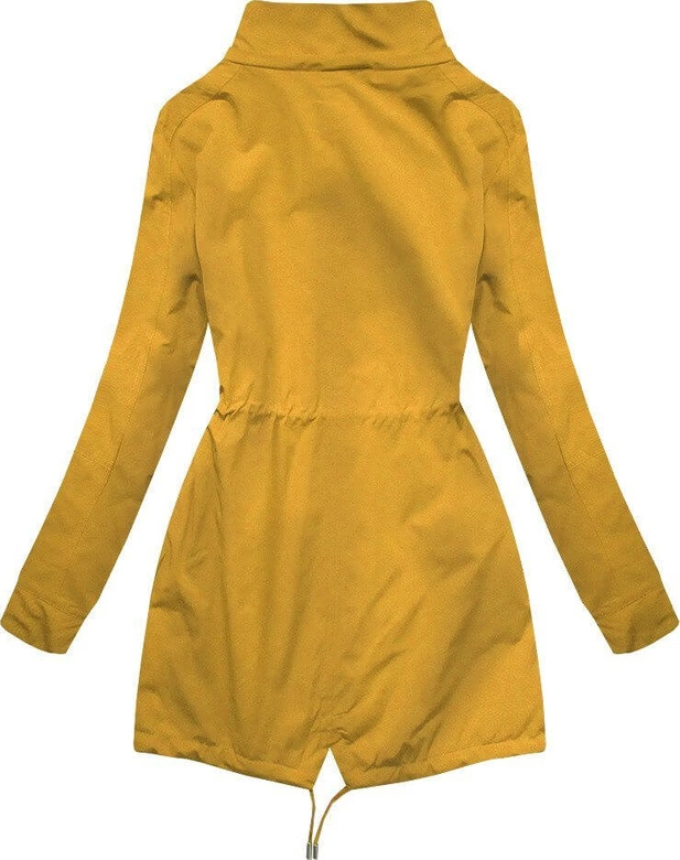 DWUSTRONNA PARKA Z KAPTUREM ŻÓŁTO-GRANATOWA (W306BIG)