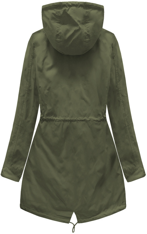 DWUSTRONNA PARKA Z KAPTUREM KHAKI (W0233BIG)