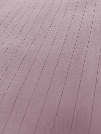 Szerokie spodnie damskie w paseczki pudrowy róż (18629)