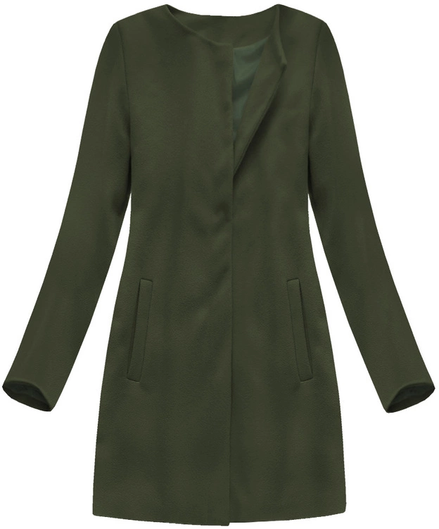 MINIMALISTYCZNY PŁASZCZ KHAKI (172/1ART)