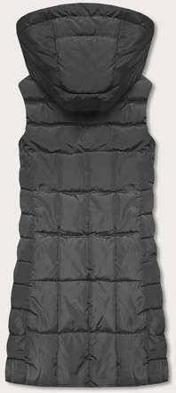 Damska kamizelka z kapturem grafitowa (B8136-70)