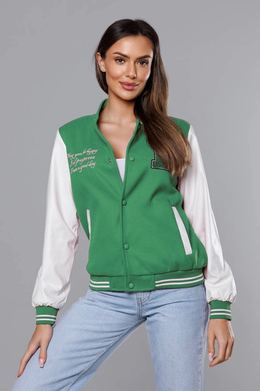 Kurtka damska bomber zielona (16M9067-236)
