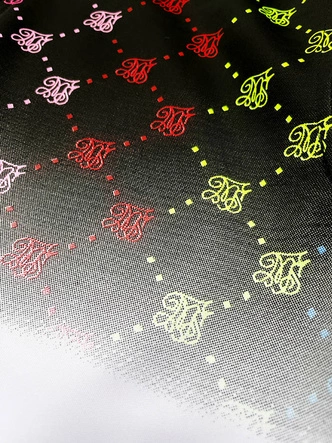 Rozpinana bluza męska z kolorowym nadrukiem czarno-biała (8B989-1)