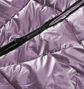 ZIMOWA KURTKA DAMSKA Z KAPTUREM FIOLETOWA (H-1105/97)