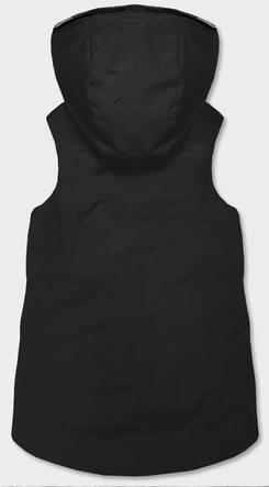 Dwustronny bezrękawnik damski czarny (R8006)