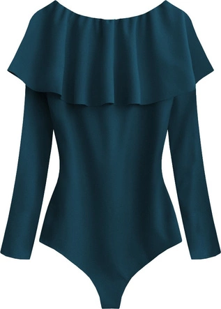 BODY Z DŁUGIM RĘKAWEM MORSKIE (539ART)