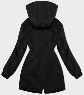 Cienka parka dwustronna damska czerwono-czarna (16M9081-270)