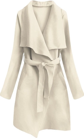 MINIMALISTYCZNY PŁASZCZYK KREMOWY (552ART)