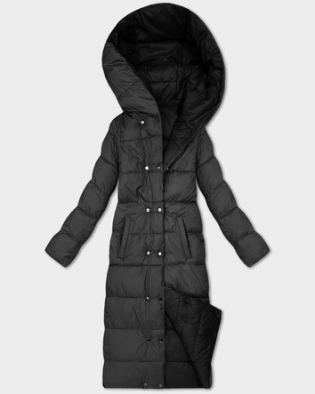 Dwustronna zimowa kurtka do kolan Minority czarny-grafit (P3-6017-1+27)