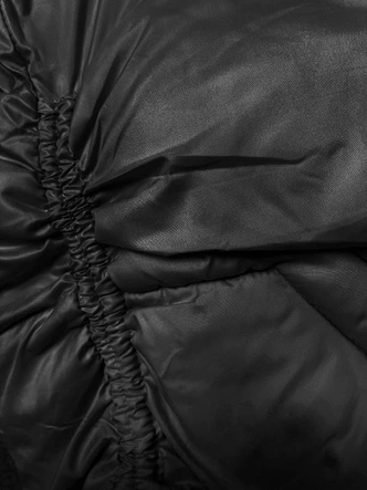 Przejściowa kurtka damska z podszewką w kratkę czarna (842)