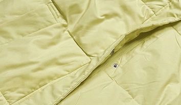 Długa kurtka zimowa damska żółta (AG3-3031)