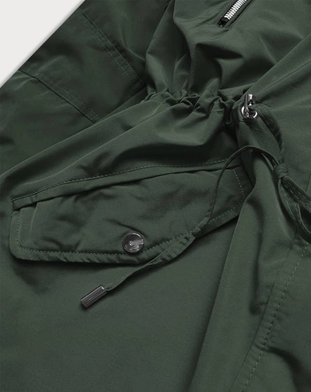 Dwustronna damska  kurtka zimowa khaki (w557big)