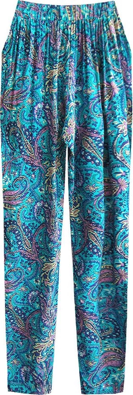 LUŹNE SPODNIE Z MARSZCZONĄ TALIĄ TURKUSOWE (9221)