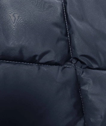 Zimowa kurtka z kołnierzem granatowa (LHD-23021)