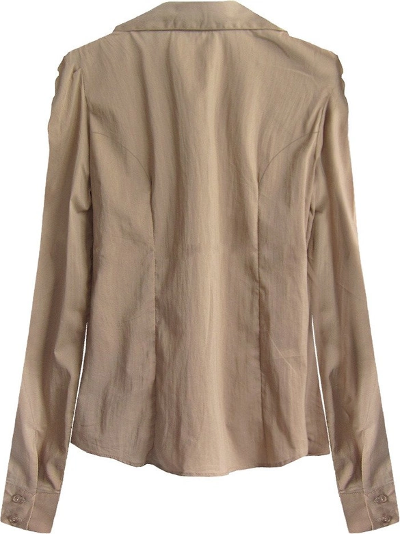 BAWEŁNIANA KOSZULA BEŻOWA (1626)