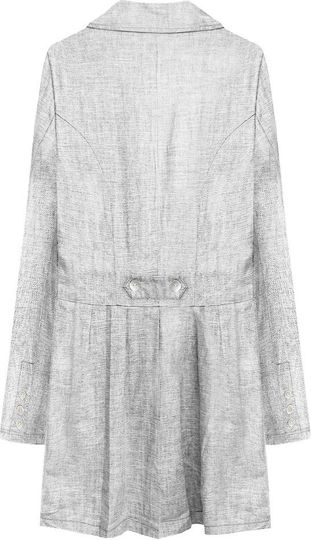 CIENKI PŁASZCZYK JASNOSZARY (1295)