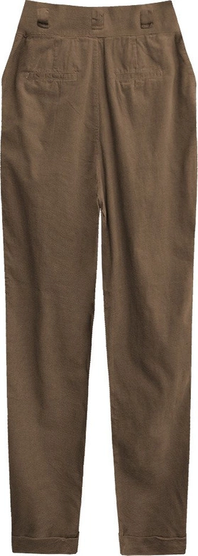 SPODNIE SZTRUKSOWE JASNOBRĄZOWE (2218/1)