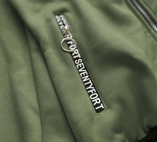 KOMPLET DRESOWY DAMSKI KHAKI-CZARNY (AMG805A)