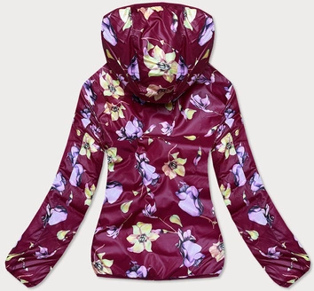 DWUSTRONNA KURTKA DAMSKA PRZEJŚCIOWA CZERWONA (8904-B)