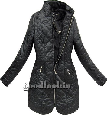 PŁASZCZ LIBLAND CZARNY (LD-5208)