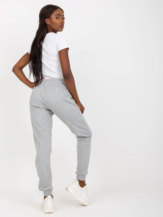 Damskie spodnie dresowe szary melanż (B-006)