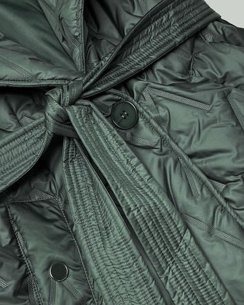 Pikowana kamizelka z paskiem Goodlookin khaki (B8603-11)