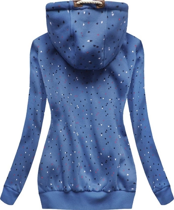 BLUZA W KOLOROWE TRÓJKĄTY NIEBIESKA (1921)