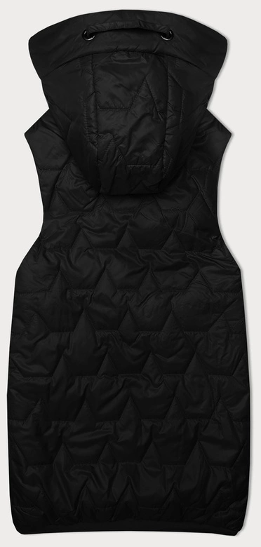 Kamizelka damska ze ściągaczem na dole S'West czarna (B8341-1)