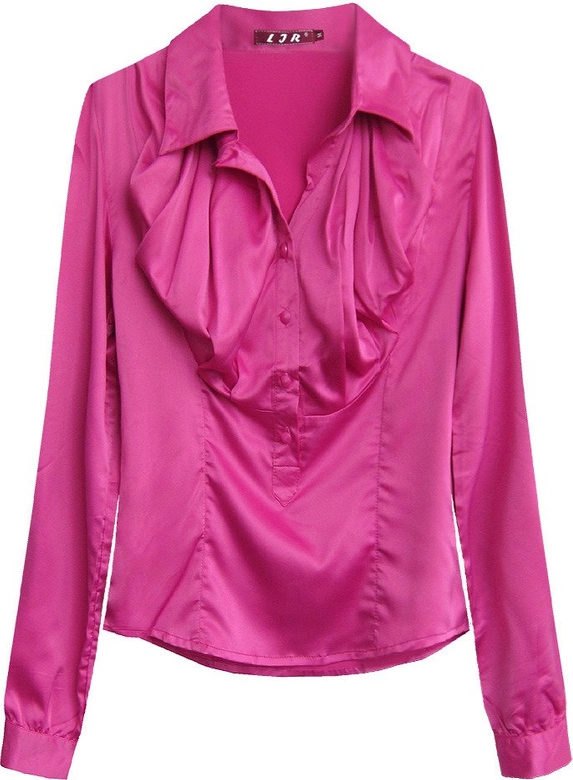 SATYNOWA KOSZULA AMARANTOWA (1067)