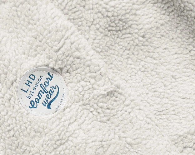 CIEPŁA BLUZA Z KAPTUREM MUSZTARDOWO-CZARNA (670A)