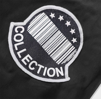 Cienka kurtka damska z ozdobną lamówką czarna (1811)