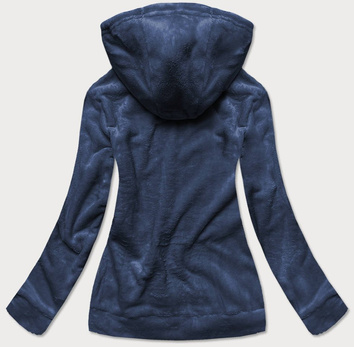 Pluszowa damska bluza granatowa (hh033-50)