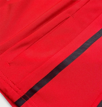 Bluza damska z niską stójką czerwona (hh020-05)