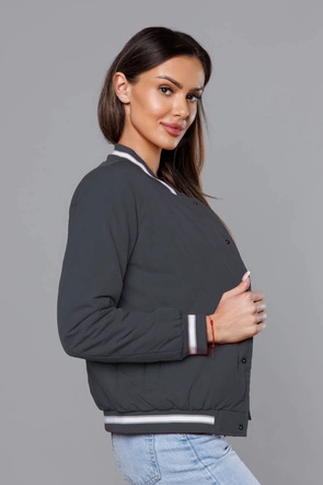 Kurtka damska bomberka grafitowa (16M9070-92)